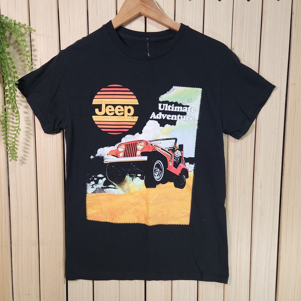 Jeep Graphic TShirt Ultimate Adventure Black, Size S